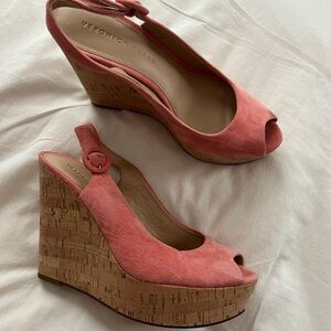 VERONICA BEARD Corral Pink Wedges